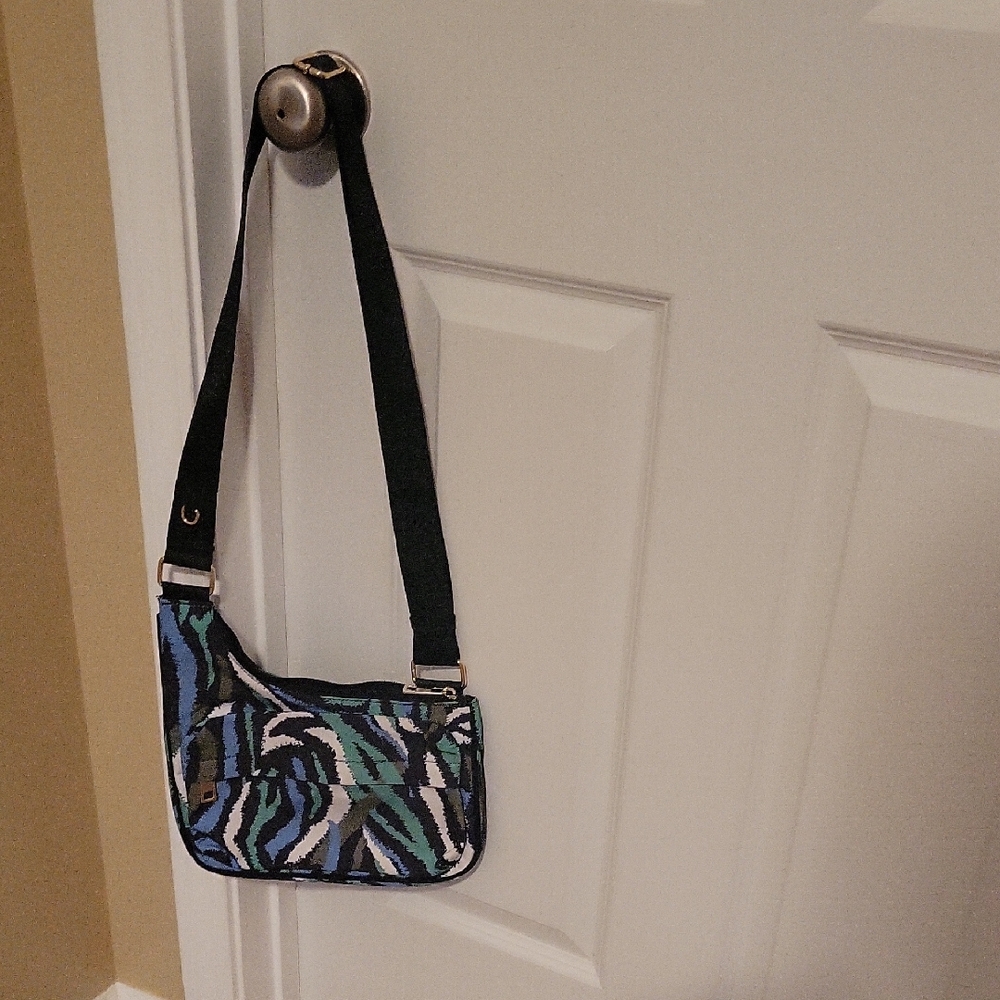 Colorful Zebra Print Shoulder Bag